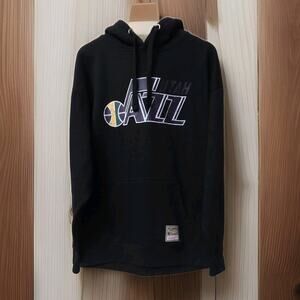 Utah Jazz Mitchell & Ness Philadelphia Fleece Hoodie Sweatshirt X Large
